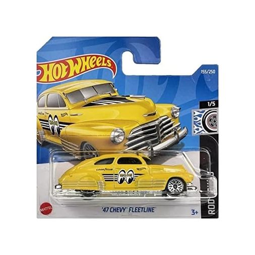 Diğer 126668143 1:64 Rod Squad '47 Chevy Fleetline Hcv91