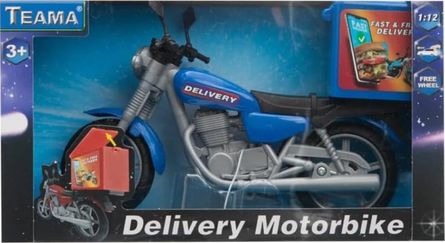 Diğer 126668490 Model Plastik Mavi Kurye Motorsikleti