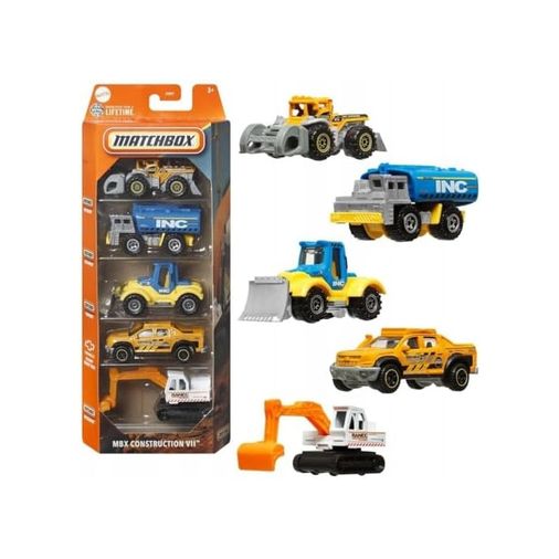 Diğer 126668630 Matchbx Metal Araba Seti Mbx Constructıon Vıı İş Makineleri C1817-Jbx40