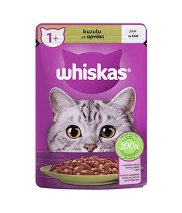 Diğer 127243494 Pouch Jöle İçinde Kuzulu Yetişkin Kedi Konservesi 6 Adet 85 Gr