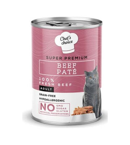 Diğer 127243666 Pate Beef Biftekli Tahılsız Ezme Yetişkin Kedi Konservesi 400 Gr