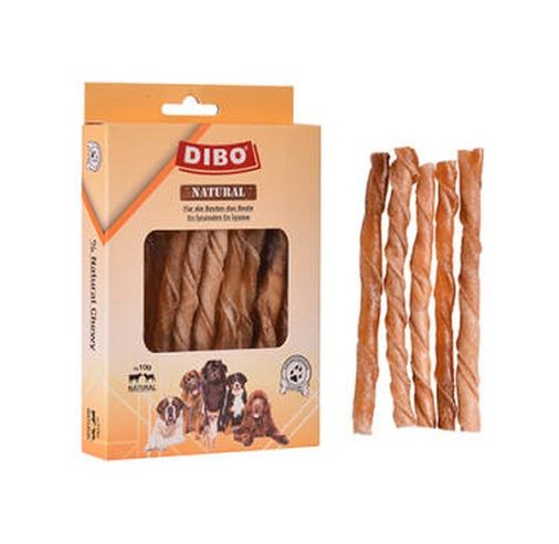 Diğer 127252106 Natürel Burgu Çubuk Çiğneme Kemiği Köpek Ödülü 100 Gr 12 Cm
