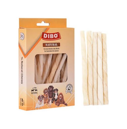 Diğer 127300586 Sütlü Beyaz Burgu Çubuk Çiğneme Kemiği Köpek Ödülü 100 Gr 12 Cm