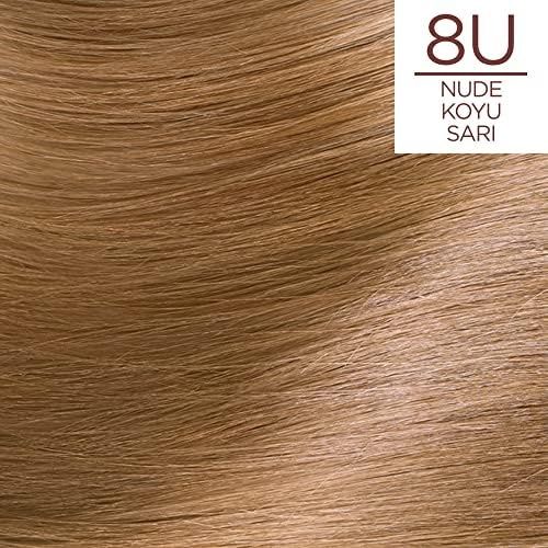 Diğer 127431365 Excellence Creme Nude Renkler Saç Boyası - 8U Nude Koyu Sarı