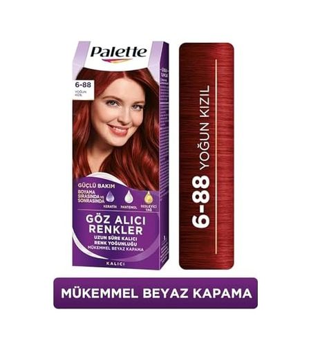 Diğer 127431372 Yoğun Göz Alıcı Renk Saç Boyas 6-88 Yoğun Kızıl