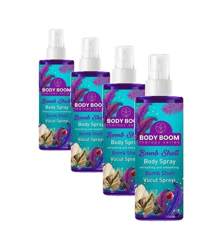 Diğer 128798824 Body Boom Bomb Shell Vücut Spreyi 100 Ml 4 Paketi