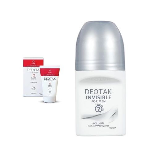 Diğer 128804647 Deotak Normal Ciltler İçin Klasik Krem Deodorant 35 Ml X Deotak Erkekler İçin Invisible Roll-On Deodorant 35 Ml