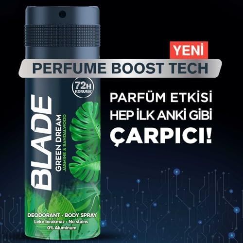Diğer 128806176 Blade Deodorant Green, 150 Mililitre