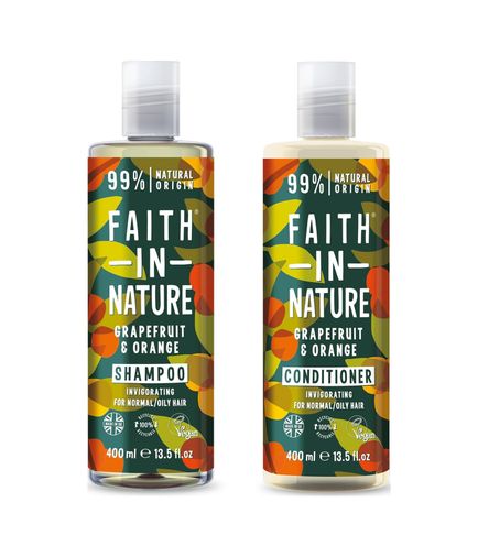 Diğer 128806261 Faıth In Nature Grapefruit&orange%99 Doğal Tazeleyici Şampuan + Saç Kremi 400Ml