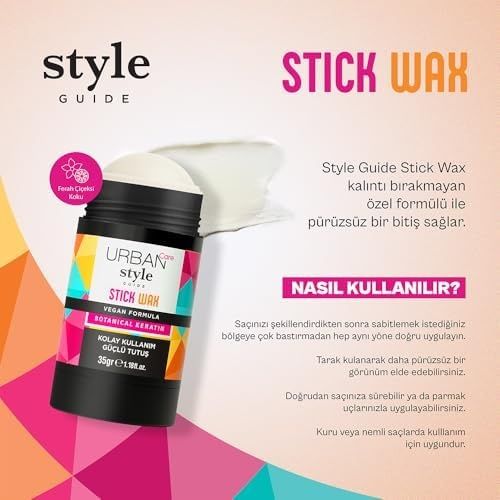 Diğer 128807403 Care Style Guide Güçlü Tutuş Sağlayan Saç Sabitleyici Stick Wax 35 Gram 0