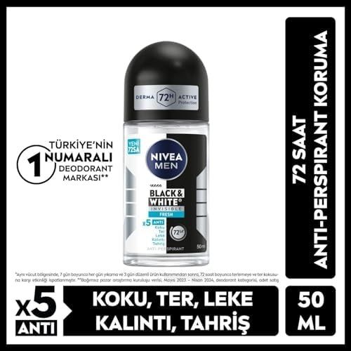 Diğer 128808497 Kadın Roll On Deodorant Pearl & Beauty + Men Erkek Roll On Deodorant & Invisible Fresh 50 Ml X2