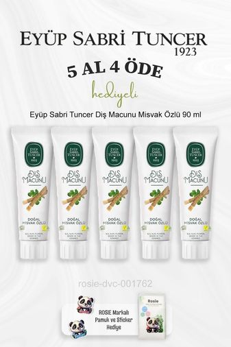 Diğer 128830742 Diş Macunu Misvak Özlü 90 Ml 5 Al 4 Öde Ve Rosie Pamuk