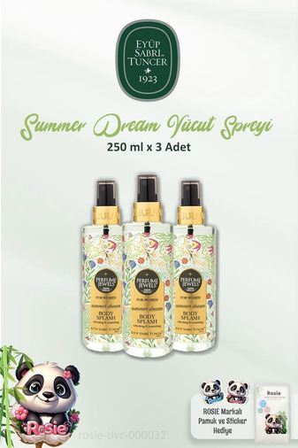 Diğer 128830788 3 Adet Body Splash Summer 250 Ml Ve Rosıe 60'lı Pamuk