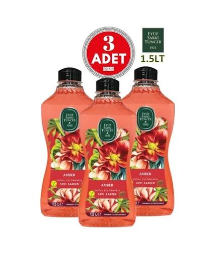 Diğer 128830981 Doğal Zeytinyağlı Sıvı Sabun 1500 Ml X 3 Adet