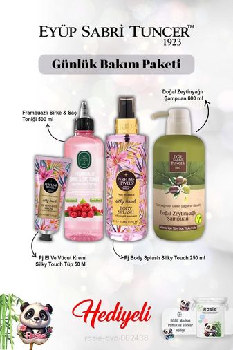 Diğer 128831021 Frambuazlı Tonik,vücut Spreyi Splash Silky Ve Kremi, Zeytinyağlı Şampuan Ve Rosie