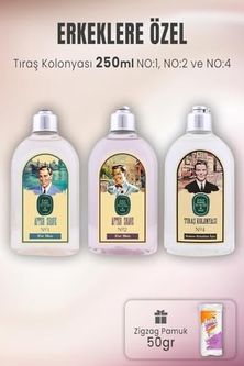 Diğer 128831028 Tıraş Kolonyası Set 1-2-4 Ve Zigzag Pamuk 50 Gr