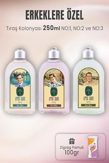 Diğer 128831396 Tıraş Kolonya Seti 1-2-3 Ve Zigzag Pamuk 100 Gr