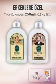 Diğer 128831451 Tıraş Kolonyası No:3, No:4 Ve Zigzag Pamuk 200 Gr