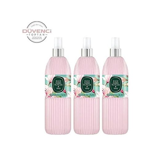 Diğer 128831599 Manolya Çiçeği Kolonyası Silindir Pet Sprey Şişe 150 Ml X 3 Adet