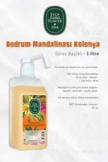 Diğer 128831622 6 Adet Bodrum Mandalinası Sprey Başlıklı Kolonya 1 Lt Ve Rosıe