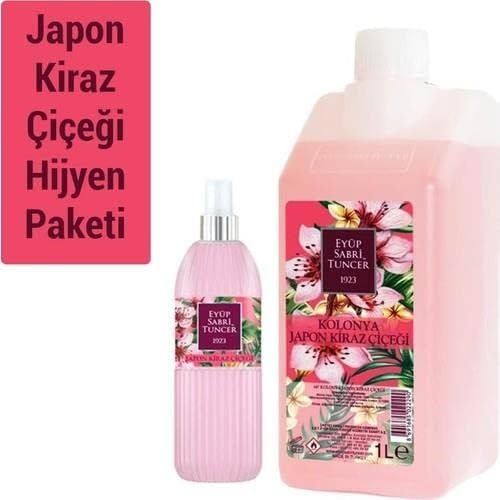 Diğer 128831664 Kiraz Çiçeği Kolonyası Yedek Şişe 1 Lt Ve 150 Ml Sprey