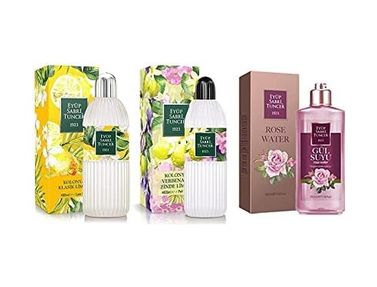 Diğer 128832227 Klasik Limon Cam, Verbena & Zinde Pet 400 Ml, Gül Suyu 350 Ml