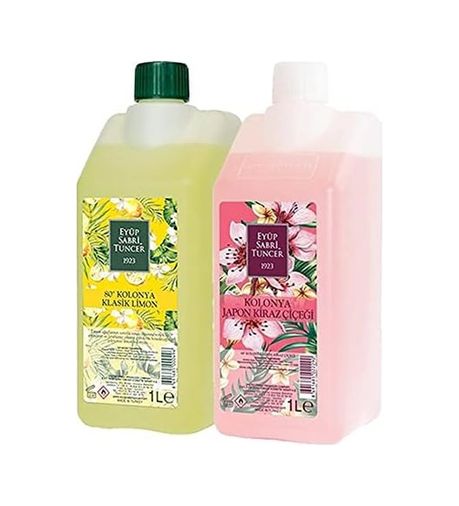 Diğer 128832572 Klasik Limon Ve Kiraz Çiçeği Kolonyası Yedek Şişe 1 Litre