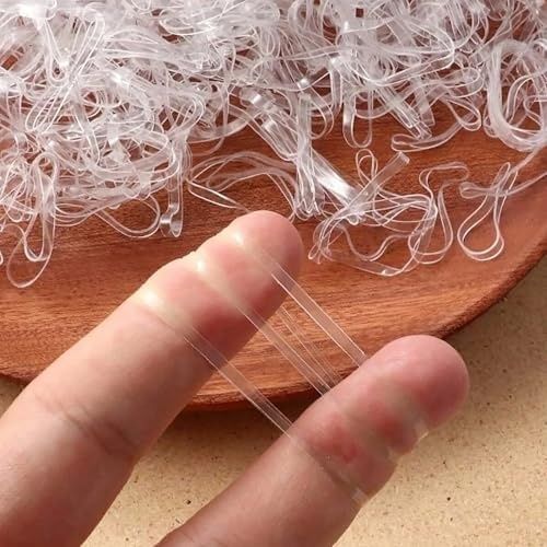 Diğer 128841467 Şeffaf Saç Lastik Tokası Seti, Şeffaf Renk, Tüp Kutulu 400