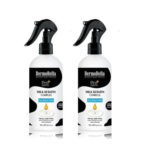 Diğer 128841789 Dermobella Keratin Complex Saç Bakım Sütü 300 Ml 2 Paketi 01-10G