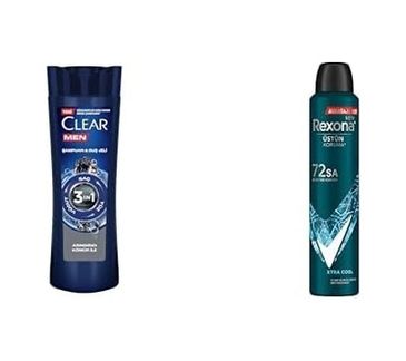 Diğer 128841880 Clear Men 3 İn 1 Şampuan & Duş Jeli Arındırıcı Kömür Saç Yüz Vücut İçin Ve Rexona Men Erkek Sprey Deodorant Xtra 72 Saat Kesintisiz Üstün Koruma 200 Ml