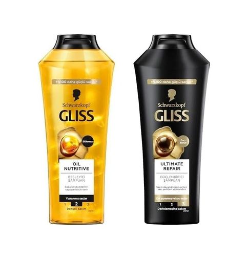 Diğer 128841898 Gliss Şampuan Seti Oil Nutritive Ve Repair, 2 X 400 Ml