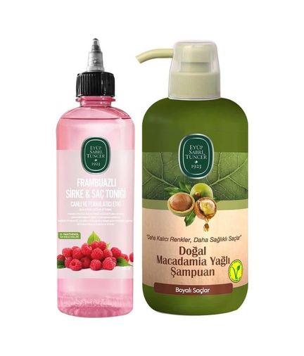 Diğer 128842031 Frambuazlı Sirke & Saç Toniği 500 Ml Ve Doğal Macadamia Yağlı Şampuan 600 Ml