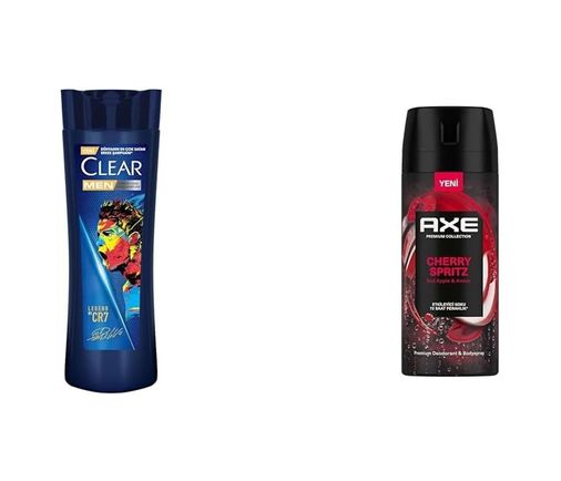 Diğer 128842305 Clear Men Kepeğe Karşı Etkili Şampuan Legend By Cr7 Cristiano Ronaldo 350 Ml + Axe Premium Erkek Sprey Deodorant Cherry Spritz 15 0 Ml