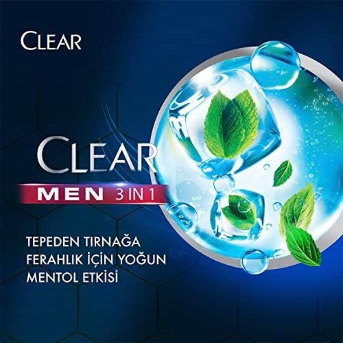 Diğer 128842610 Clear Men Sport 3In1 Ferahlatıcı Mentol İle 350 Ml X2 + Clear Men 3In1 Arındırıcı Kömür İle 350 Ml