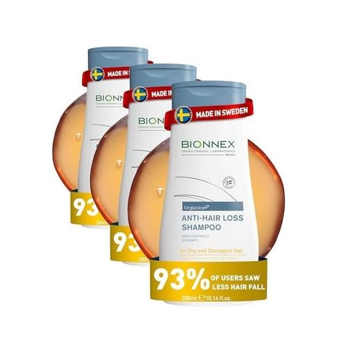Diğer 128842749 Bionnex Organıca Saç Dökülmesi Karşıtı Şampuan- Kuru Ve Yıpranmış Saçlar İçin 300 Ml 3 Paketi