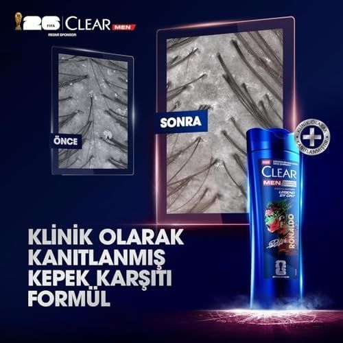 Diğer 128842880 Clear Men Kepeğe Karşı Etkili Şampuan Legend By Cr7 Cristiano Ronaldo 350 Ml 4 Paketi