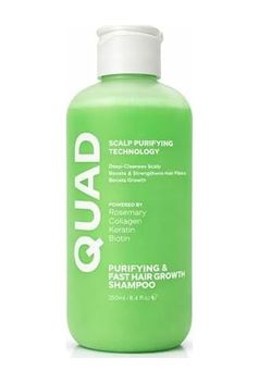 Diğer 128843281 Quad Saç Dökülmesi Karşıtı Hızlı Büyüme Şampuanı, Biberiye Biotin Keratin Kolajen, Tüm Saç Tipleri, 250 Ml