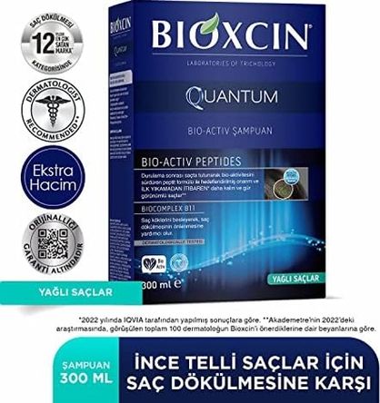 Diğer 128843291 Quantum Bio-Activ Yağlı Saçlar İçin Şampuan 1 X 300 Ml