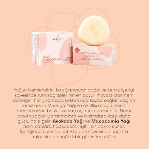 Diğer 128843484 Polente Natural - Yoğun Nemlendirici Katı Şampuan/tüm Saç Tipleri 110 Gr