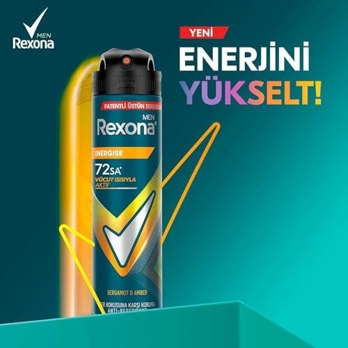 Diğer 128846632 Rexona Men Erkek Energise Aeresol Deodorant 150 Ml