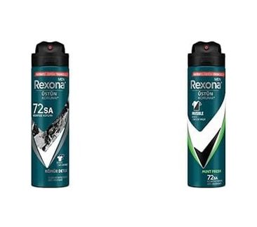 Diğer 128846982 Rexona Men Erkek Deodorant Seti Kömür Detox + Natural Fresh Mint, 2X150Ml