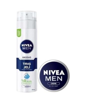 Diğer 128847280 Men Hassas Tıraş Jeli, Hassas Ciltlere Özel Hızlı Koruma 200Ml Ve Men Creme Erkek Nemlendirici Bakım Kremi 30Ml