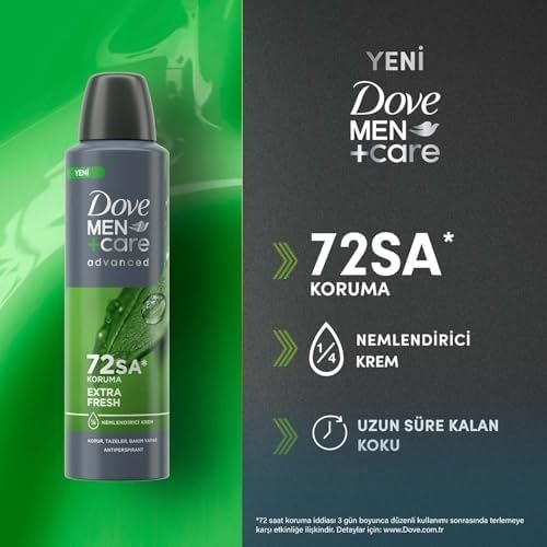 Diğer 128847442 Dove Men Care Advanced Erkek Deodorant 72 Saat Koruma Fresh 150 Ml