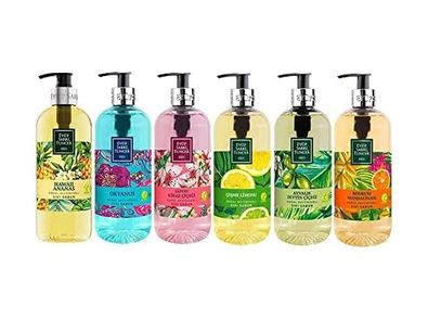 Diğer 128847465 Sıvı Sabun Seti Ayvalık Zeytin Çiçeği, Çeşme Limonu, Kiraz Çiçeği, Okyanus, Bodrum Mandalinası, Hawaii Ananas 500 Ml
