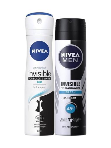 Diğer 128847468 & Pure Bayan Deosprey 150 Ml+& Fresh Erkek Deosprey 150 Ml 2'li Paket