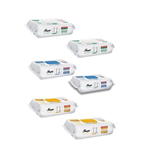 Diğer 128847478 Sleepyeasy Clean Beyaz Sabun Katkılı+Çamaşır Suyu Katkılı+Arap Sabunu Katkılı 6X100 600 Yaprak