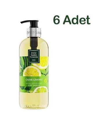 Diğer 128847677 Çeşme Limonu Doğal Zeytinyağlı Sıvı Sabun 500 Ml X 6 Adet