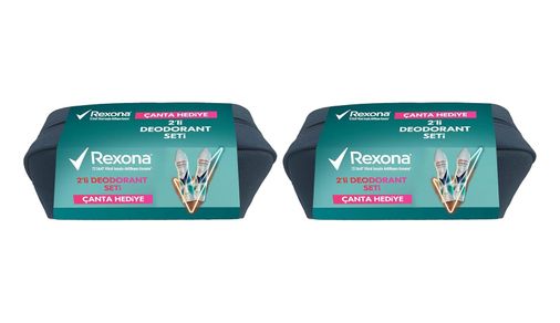 Diğer 128847720 Rexona Shower Fresh Deodorant 2X150Ml Ve Çanta Seti 2 Paketi