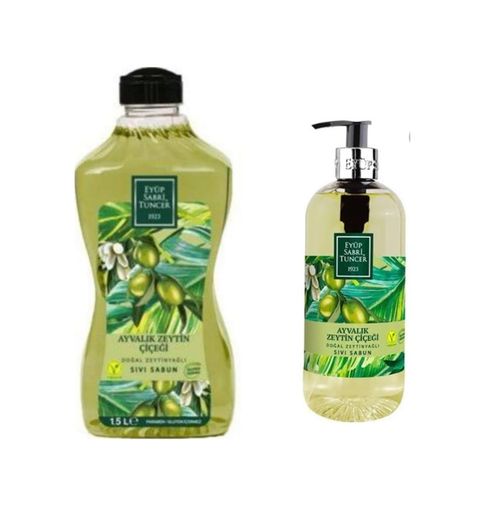 Diğer 128847882 Doğal Zeytinyağlı Sıvı Sabun Ayvalık Zeytin Çiçeği 1500 Ml Ve 500 Ml