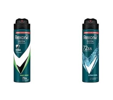 Diğer 128847917 Rexona Men Erkek Sprey Deodorant Natural Fresh Mint 72 Saat Kesintisiz Üstün Koruma 150 Ml Ve Rexona Men Erkek Sprey Deodorant Xtra 72 Saat Kesintisiz Üstün Koruma 150 Ml